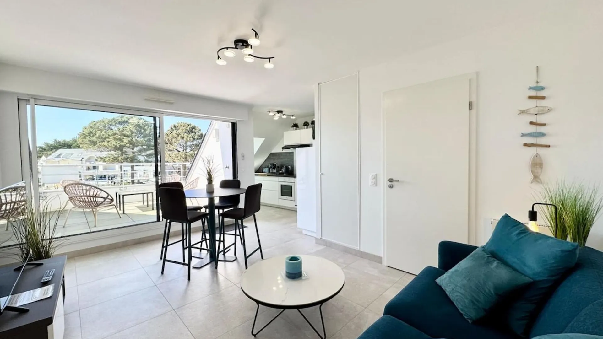 T2 Contemporain - Balcon - Vue Mer Panoramique Guidel Franciaország