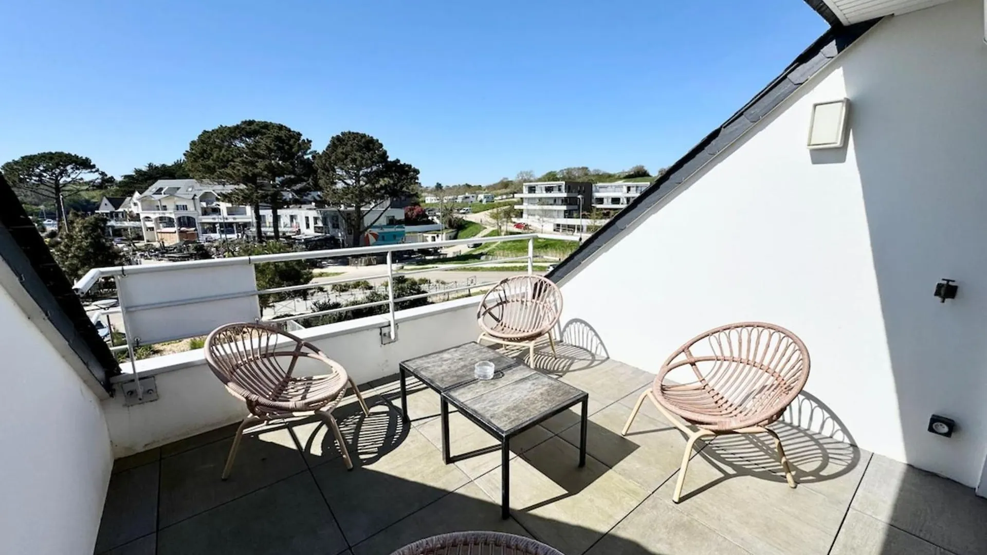 T2 Contemporain - Balcon - Vue Mer Panoramique Guidel Apartman